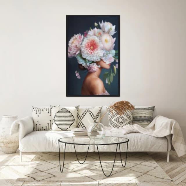 Quadro Decorativo Flor No Rosto