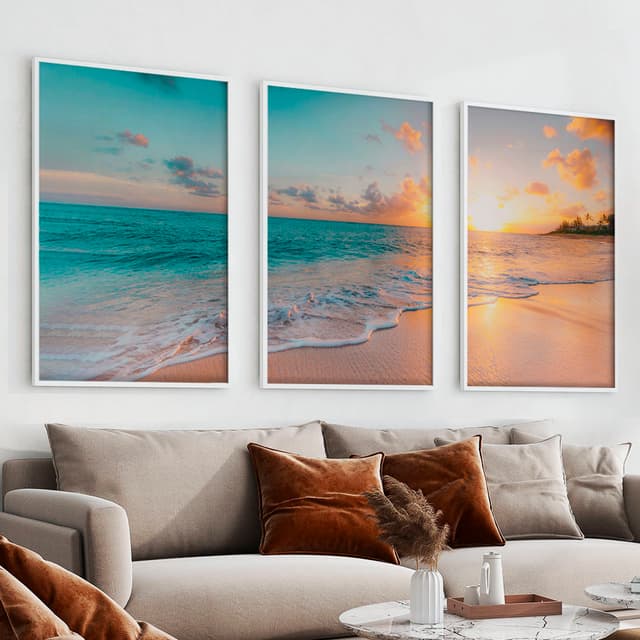 Kit Quadros Decorativos Mar Perfeito